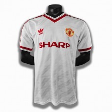 Manchester United 86/88 Away White Soccer Jersey